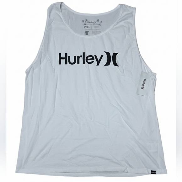 Hurley Men's Classic White Tank Top - Picture 2 of 3